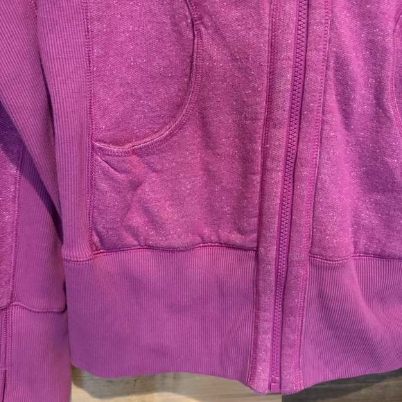 Zella Moon Dust Hooded Zip Front Jacket Hoodie Pink/Purple, L - Picture 4 of 13